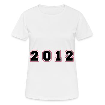 Numéro de l’année 2012 - T-shirt respirant Femme - blanc - Devant - AI Model Female 172 dark (172cm)
