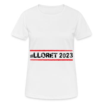 Lloret De Mar 2023 - T-shirt respirant Femme - blanc - Devant - AI Model Female 172 dark (172cm)
