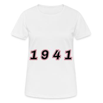 1941 Year Number - Women's Breathable T-Shirt - white - Front - AI Model Female 172 dark (172cm)