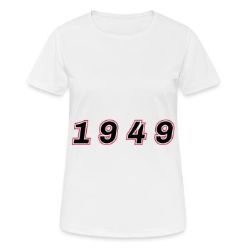 1949 Year Number - Women's Breathable T-Shirt - white - Front - AI Model Female 172 dark (172cm)