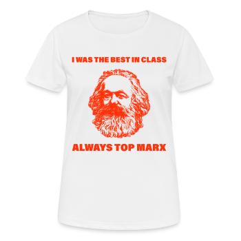 Kommunismus Lenin Marx Klassenkampf Spruch - Frauen T-Shirt atmungsaktiv - Weiß - Vorne - AI Model Female 172 dark (172cm)