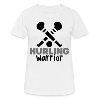 Hurling Guerrier. - T-shirt respirant Femme - blanc - Devant - AI Model Female 172 dark (172cm)