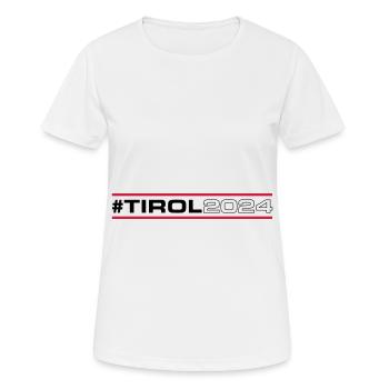 Tyrol 2024 - T-shirt respirant Femme - blanc - Devant - AI Model Female 172 dark (172cm)