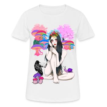 érotique spirituel occulte rituel magie fée nue - T-shirt respirant Femme - blanc - Devant - AI Model Female 172 dark (172cm)