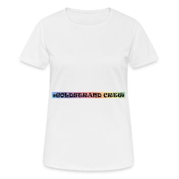 Équipage des Sables d’or - T-shirt respirant Femme - blanc - Devant - AI Model Female 172 dark (172cm)