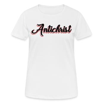 Antichrist - T-shirt respirant Femme - blanc - Devant - AI Model Female 172 dark (172cm)