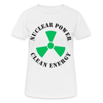 Nucléaire, énergie propre - T-shirt respirant Femme - blanc - Devant - AI Model Female 172 dark (172cm)