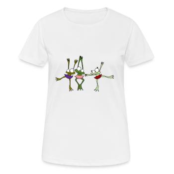 Frosch Tanz Rock Tütü Ballett Tochter Tanzen - Frauen T-Shirt atmungsaktiv - Weiß - Vorne - AI Model Female 172 dark (172cm)