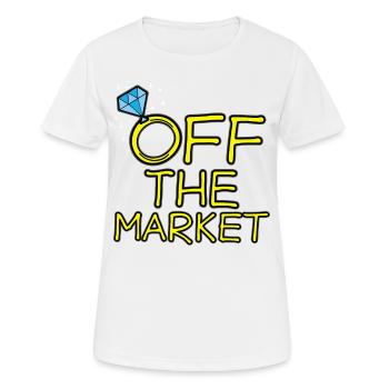 OFF THE MARKET Marriage Weddings JGA Engagement - Women's Breathable T-Shirt - white - Front - AI Model Female 172 dark (172cm)