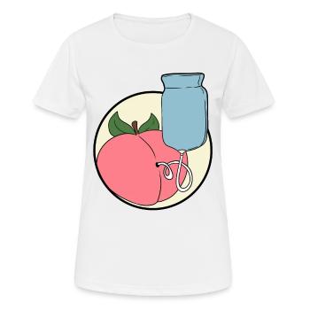 Klismaphilia Enema Anal Play Klistier Sex Popo - Frauen T-Shirt atmungsaktiv - Weiß - Vorne - AI Model Female 172 dark (172cm)