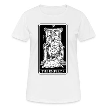 The King Tarot Cards Clairvoyant Fortune Teller - Women's Breathable T-Shirt - white - Front - AI Model Female 172 dark (172cm)