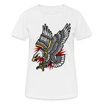 BALD EAGLE TATTOO - Frauen T-Shirt atmungsaktiv - Weiß - Vorne - AI Model Female 172 dark (172cm)