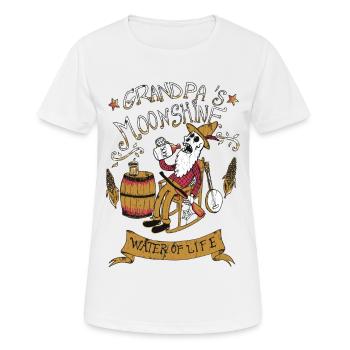 grandpa 's moonshine - Frauen T-Shirt atmungsaktiv - Weiß - Vorne - AI Model Female 172 dark (172cm)