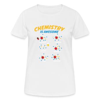 Chemistry Is Awesome - T-shirt respirant Femme - blanc - Devant - AI Model Female 172 dark (172cm)