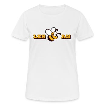 Les Bee An Funny Saying Lesbian Women - Women's Breathable T-Shirt - white - Front - AI Model Female 172 dark (172cm)