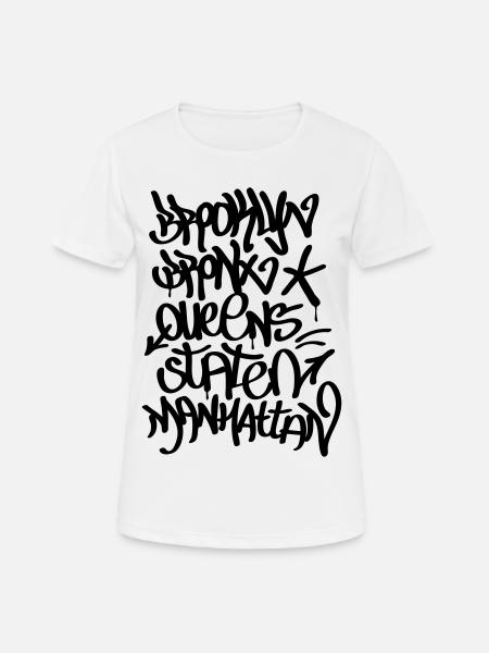 New York boroughs - Women's Breathable T-Shirt - white