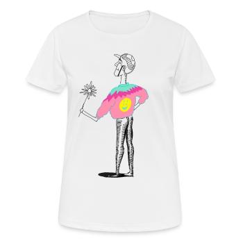 Illustration de fleurs Funny boy - T-shirt respirant Femme - blanc - Devant - AI Model Female 172 dark (172cm)