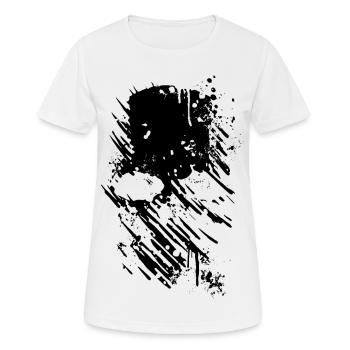 2reborn SKULL HEAD Bones Skelett Army Navy Soldier - Frauen T-Shirt atmungsaktiv - Weiß - Vorne - AI Model Female 172 dark (172cm)