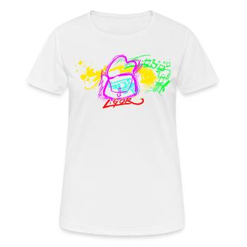 L.Gor Handtasche - Frauen T-Shirt atmungsaktiv - Weiß - Vorne - AI Model Female 172 dark (172cm)