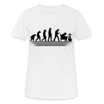 Bonsai Tree Plants Bonsai Tree Evolution Bonsai - Women's Breathable T-Shirt - white - Front - AI Model Female 172 dark (172cm)