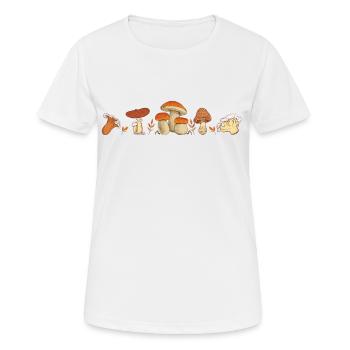 Pilze Züchten Pilzsammler Mushroom Züchter - Frauen T-Shirt atmungsaktiv - Weiß - Vorne - AI Model Female 172 dark (172cm)