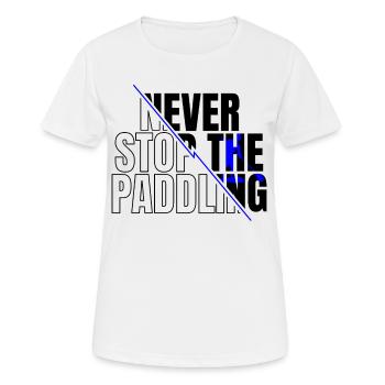 SUP paddle paddle Stand Up Paddle Surf - T-shirt respirant Femme - blanc - Devant - AI Model Female 172 dark (172cm)