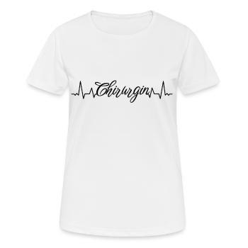 Krankenhaus Arzt Herzschlag Chirurgin - Frauen T-Shirt atmungsaktiv - Weiß - Vorne - AI Model Female 172 dark (172cm)
