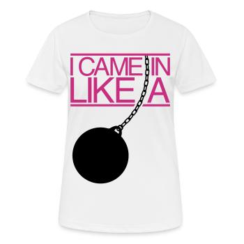 I Came In Like A Wrecking Ball - Women's Breathable T-Shirt - white - Front - AI Model Female 172 dark (172cm)
