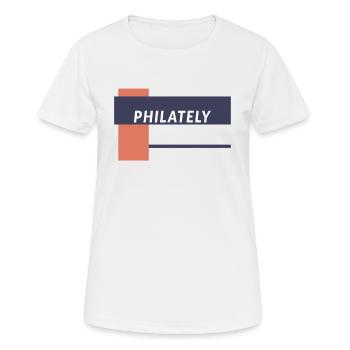 Stamp Collecting Collector Philatelist - Women's Breathable T-Shirt - white - Front - AI Model Female 172 dark (172cm)