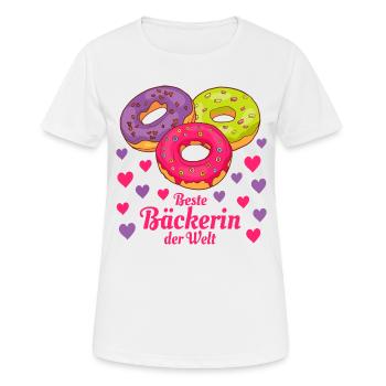 Best baker in the world - Women's Breathable T-Shirt - white - Front - AI Model Female 172 dark (172cm)