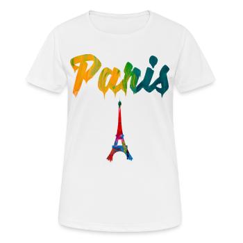 Paris Capital - Women's Breathable T-Shirt - white - Front - AI Model Female 172 dark (172cm)