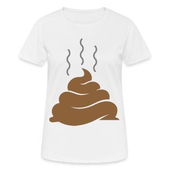 A pile of shit - Women's Breathable T-Shirt - white - Front - AI Model Female 172 dark (172cm)