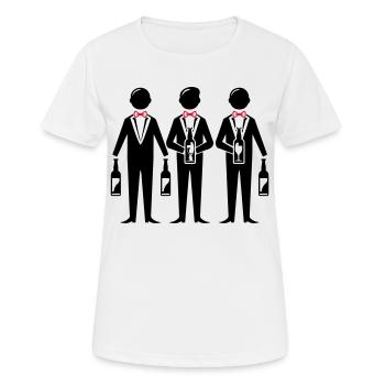 Enterrement de vie de garçon Crew Enterrement de vie de garçon - T-shirt respirant Femme - blanc - Devant - AI Model Female 172 dark (172cm)