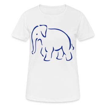 Mammut - Frauen T-Shirt atmungsaktiv - Weiß - Vorne - AI Model Female 172 dark (172cm)