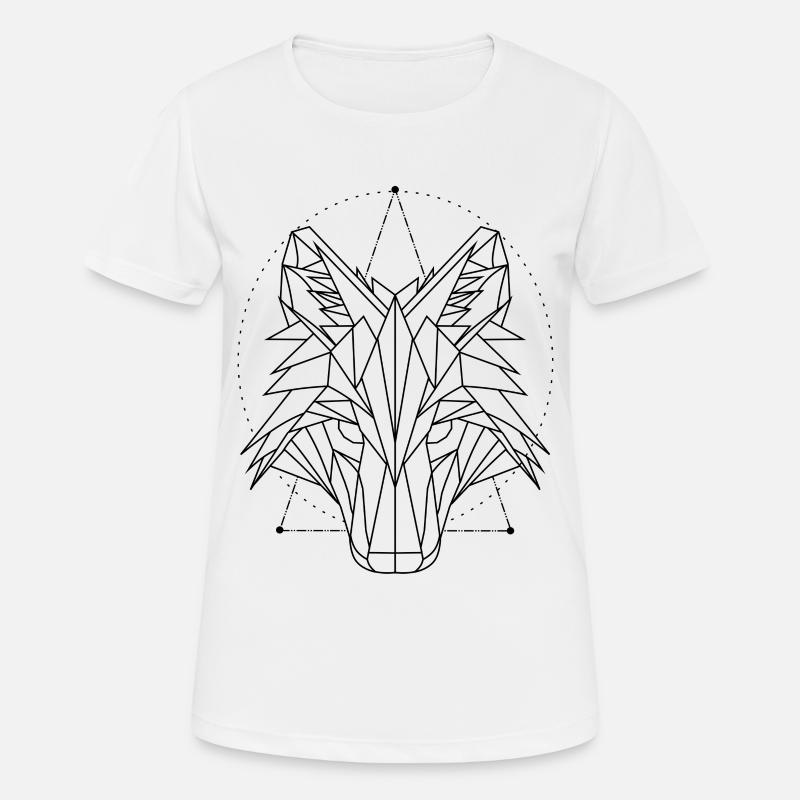 wolf - Women's Breathable T-Shirt - white