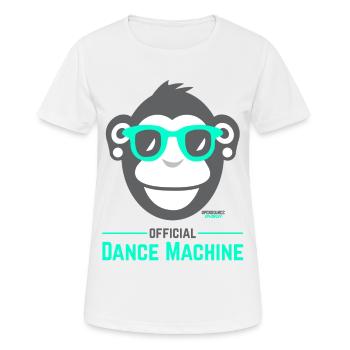 Official Dance Machine - Frauen T-Shirt atmungsaktiv - Weiß - Vorne - AI Model Female 172 dark (172cm)