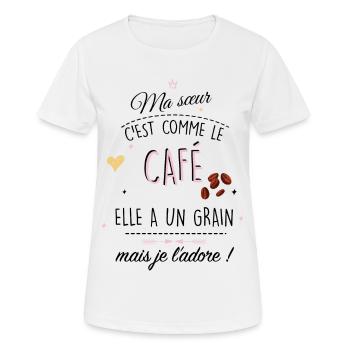 cadeau d anniversaire cadeau - T-shirt respirant Femme - blanc - Devant - AI Model Female 172 dark (172cm)