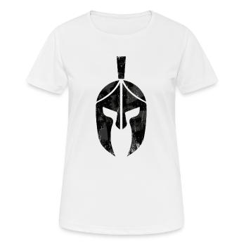 spartaner helm - Frauen T-Shirt atmungsaktiv - Weiß - Vorne - AI Model Female 172 dark (172cm)