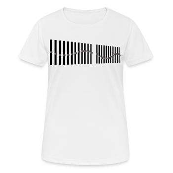 Equalizer - Frauen T-Shirt atmungsaktiv - Weiß - Vorne - AI Model Female 172 dark (172cm)