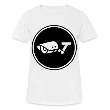 kamera symbol icon - Frauen T-Shirt atmungsaktiv - Weiß - Vorne - AI Model Female 172 dark (172cm)