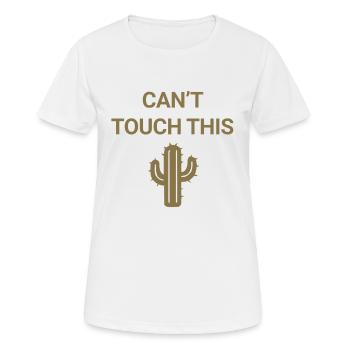 Can't touch this - Women's Breathable T-Shirt - white - Front - AI Model Female 172 dark (172cm)