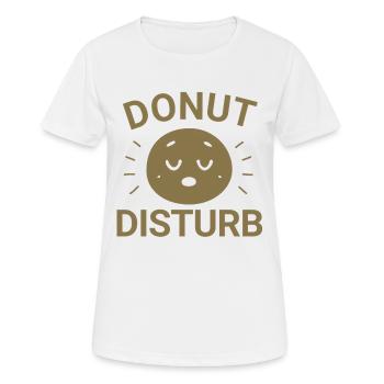 Donut Disturb - Women's Breathable T-Shirt - white - Front - AI Model Female 172 dark (172cm)