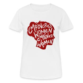 les femmes responsabilisées autonomisent les femmes! - le design du féminisme - T-shirt respirant Femme - blanc - Devant - AI Model Female 172 dark (172cm)