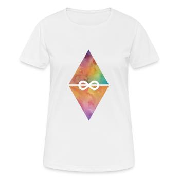 Dreieck infinity - Frauen T-Shirt atmungsaktiv - Weiß - Vorne - AI Model Female 172 dark (172cm)