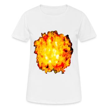 Petite explosion - T-shirt respirant Femme - blanc - Devant - AI Model Female 172 dark (172cm)