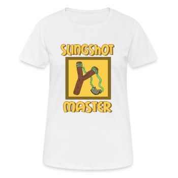 Slingshot Slingshot Jacks Prank Shooting Sc - T-shirt respirant Femme - blanc - Devant - AI Model Female 172 dark (172cm)
