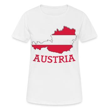 Autriche - T-shirt respirant Femme - blanc - Devant - AI Model Female 172 dark (172cm)