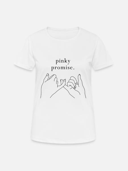 Pinky promise - Women's Breathable T-Shirt - white
