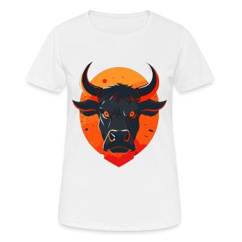 Bull Bull Buffalo - Women's Breathable T-Shirt - white - Front - AI Model Female 172 dark (172cm)