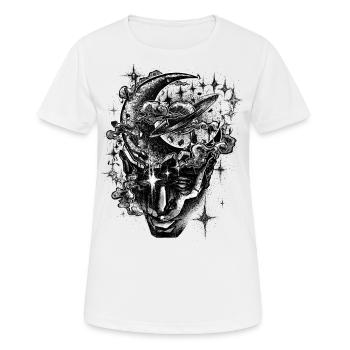 Cosmic Mind - Women's Breathable T-Shirt - white - Front - AI Model Female 172 dark (172cm)